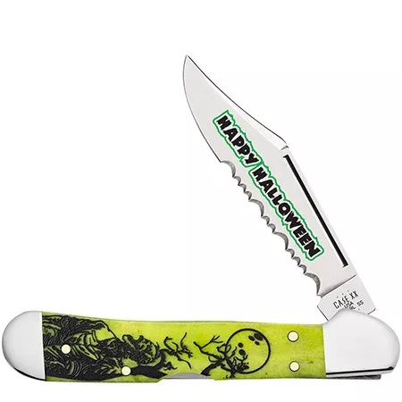 10632 2024 HALLOWEEN SMOOTH LIME GREEN BONE MINI COPPERLOCK W/TIN