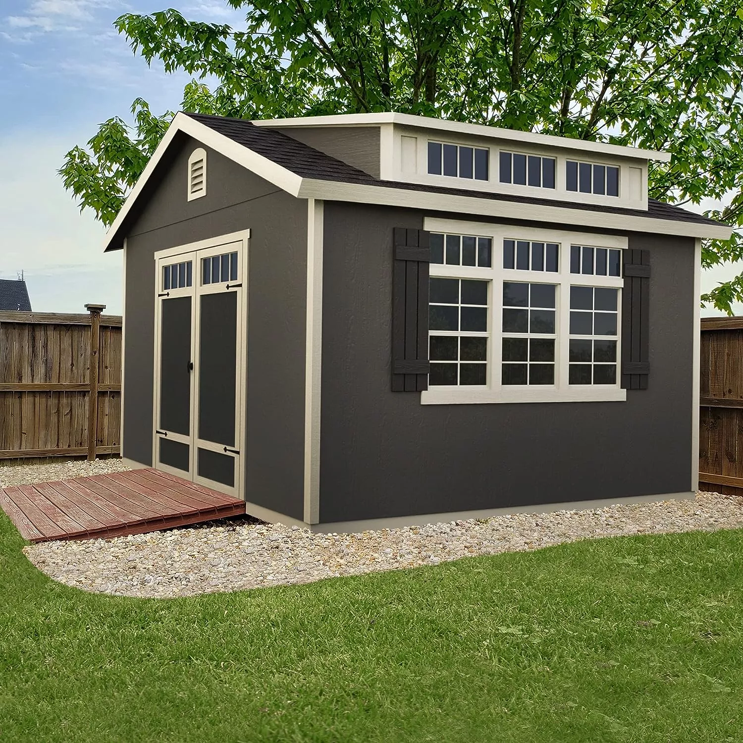 10x12 Do-it-Yourself Wooden Storage Shed with Floor