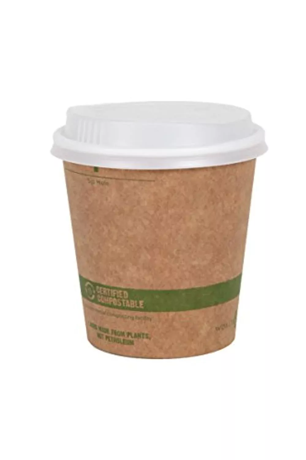 12 Ounce Kraft Coffee Hot Cup and Lid Combo, 50 Pack