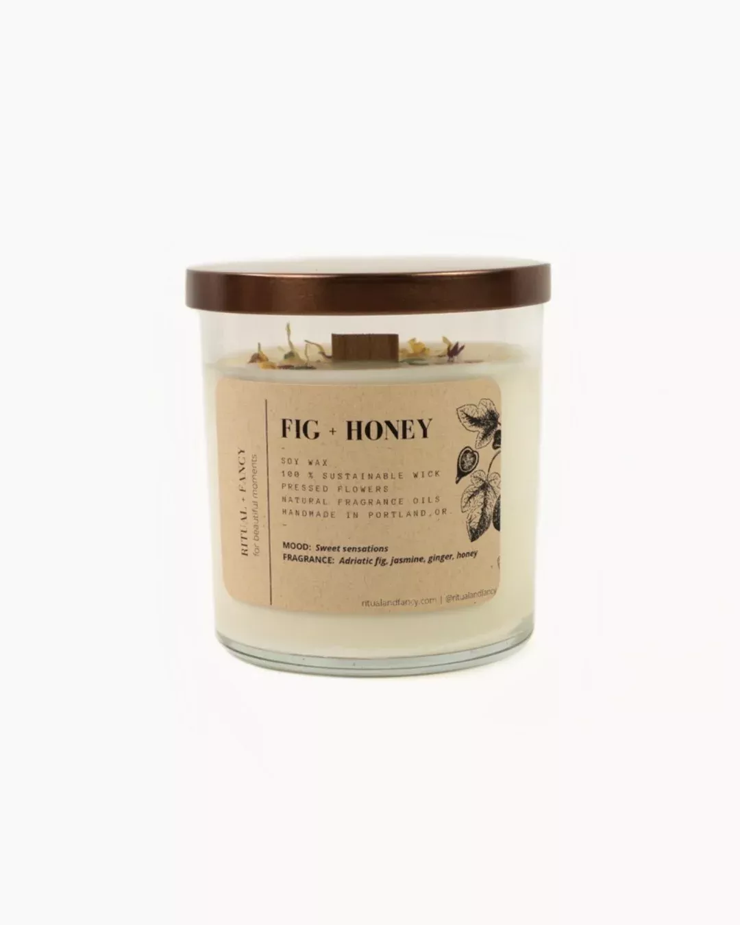 12oz Fig + Honey Candle by Ritual + Fancy
