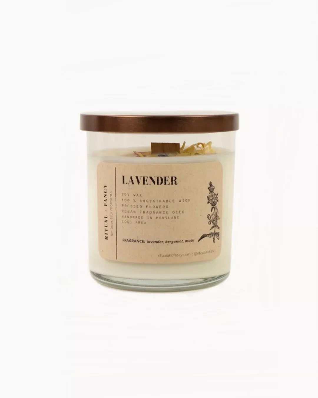 12oz Lavender Candle by Ritual + Fancy