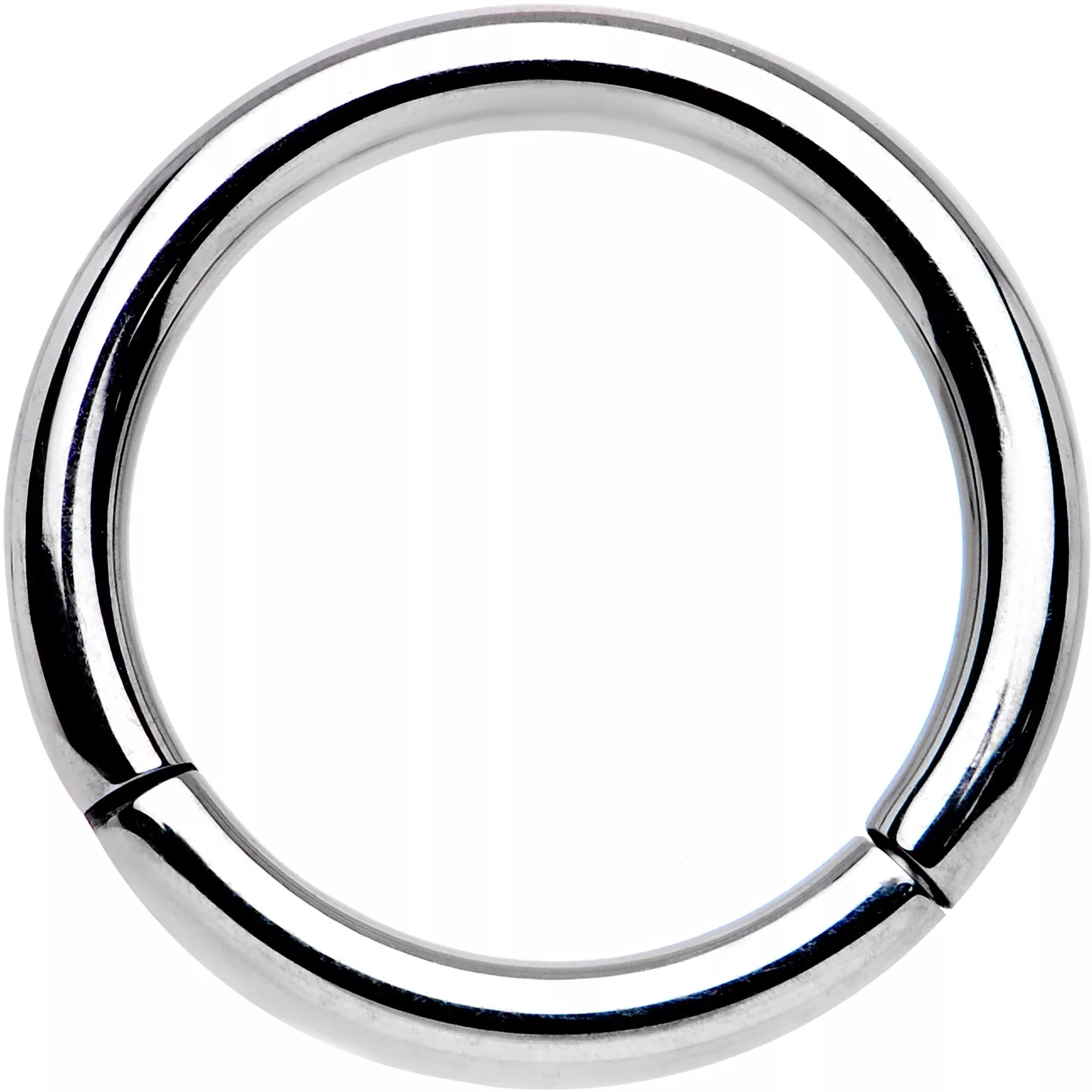 14G 3 /8 Solid G23 Implant Grade Titanium Hinged Segment Ring