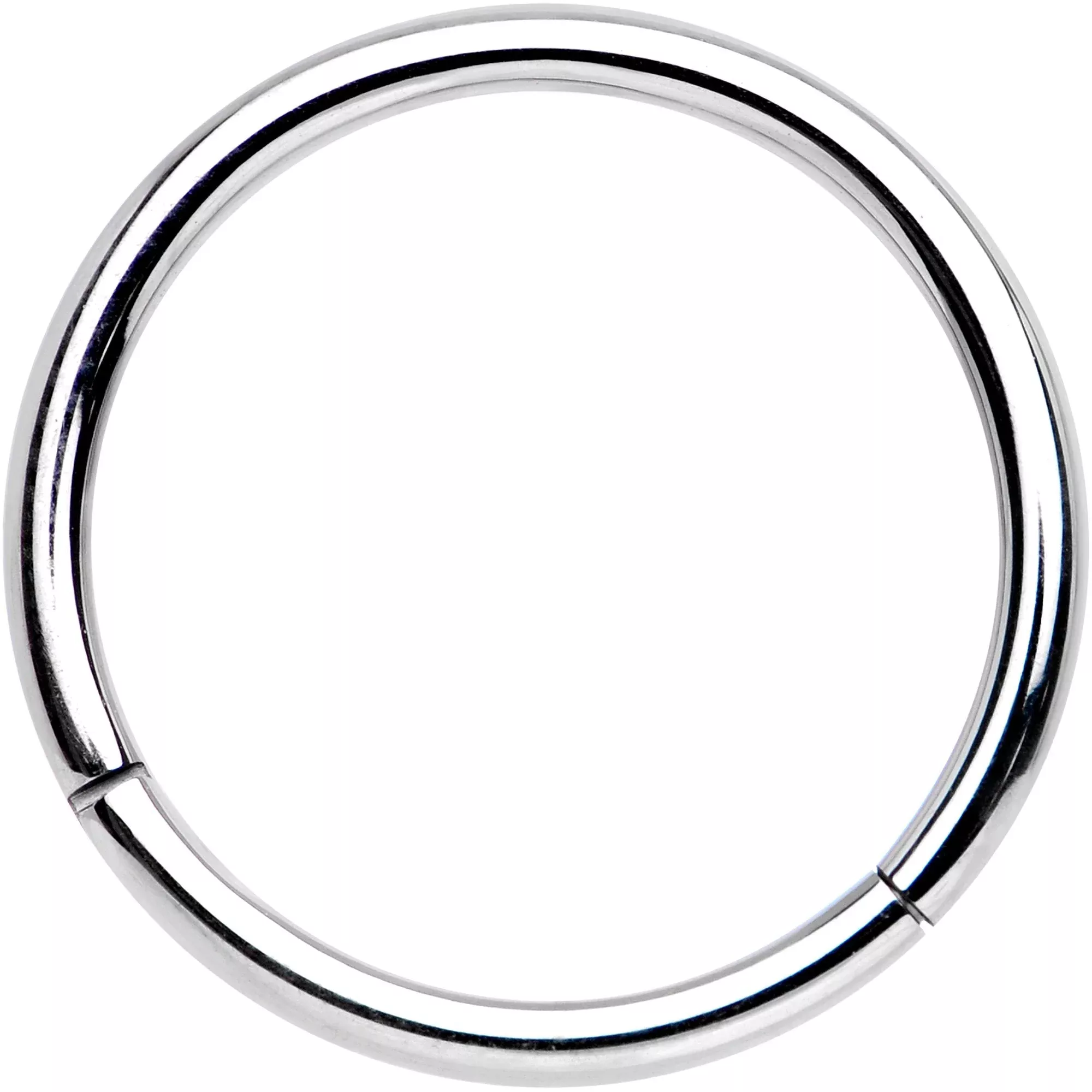 16G 1 /2 Solid G23 Implant Grade Titanium Hinged Segment Ring