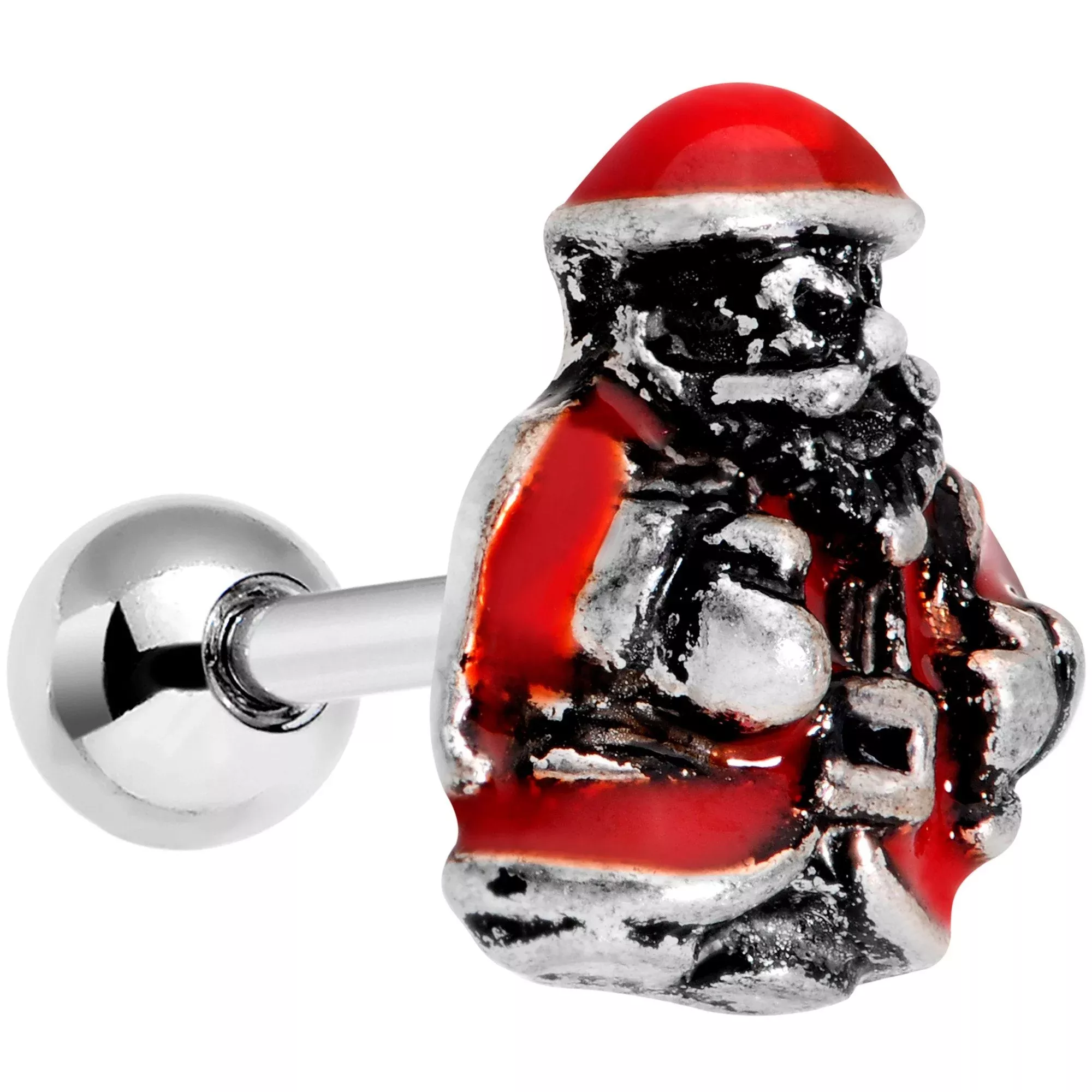 16G 1 /4 Little Santa Claus Cartilage Tragus Earring