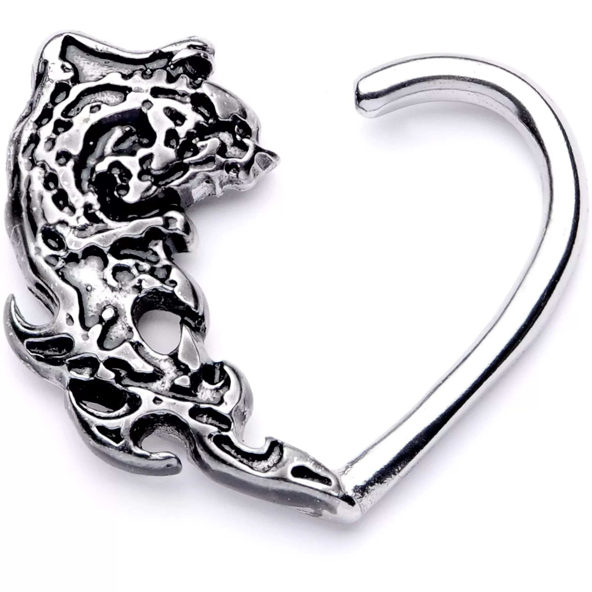 16G 3 /8 Tribal Wave Right Heart Closure Ring