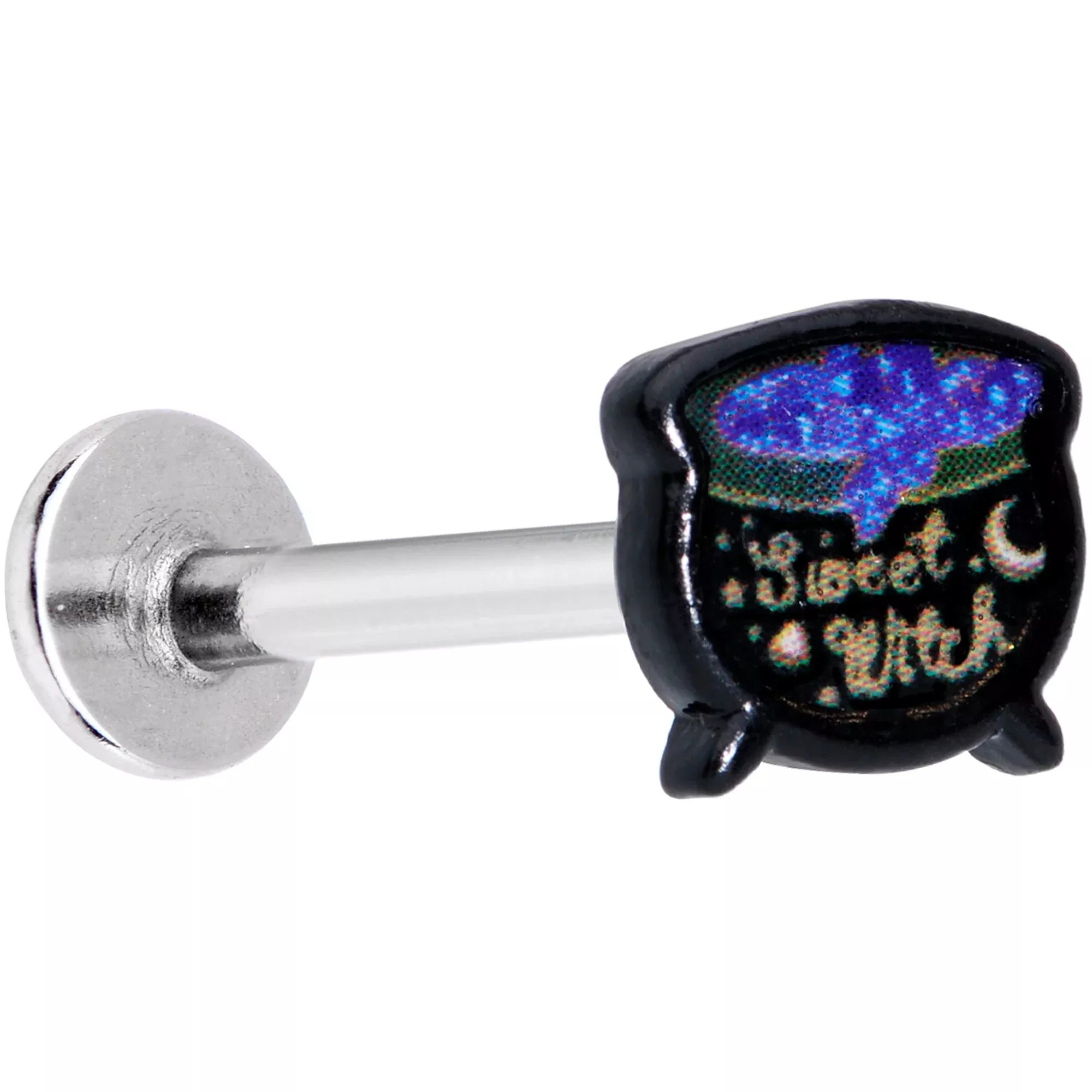 16G 5 /16 Sweet Witch Cauldron Halloween Labret Monroe Tragus