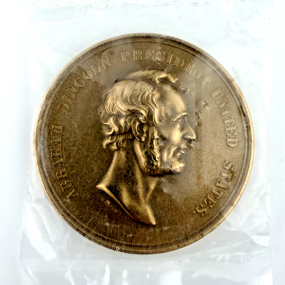 1871 LINCOLN EMANCIPATION PROCLAIMED 1863 MEDAL - 1 3/4"