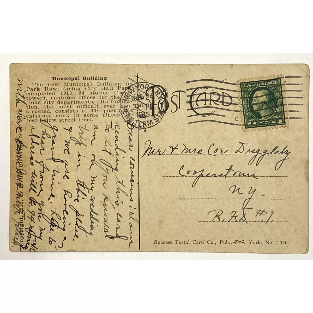 1922 1 Cent George Washington Postage Stamp #Jan 24 !!!!
