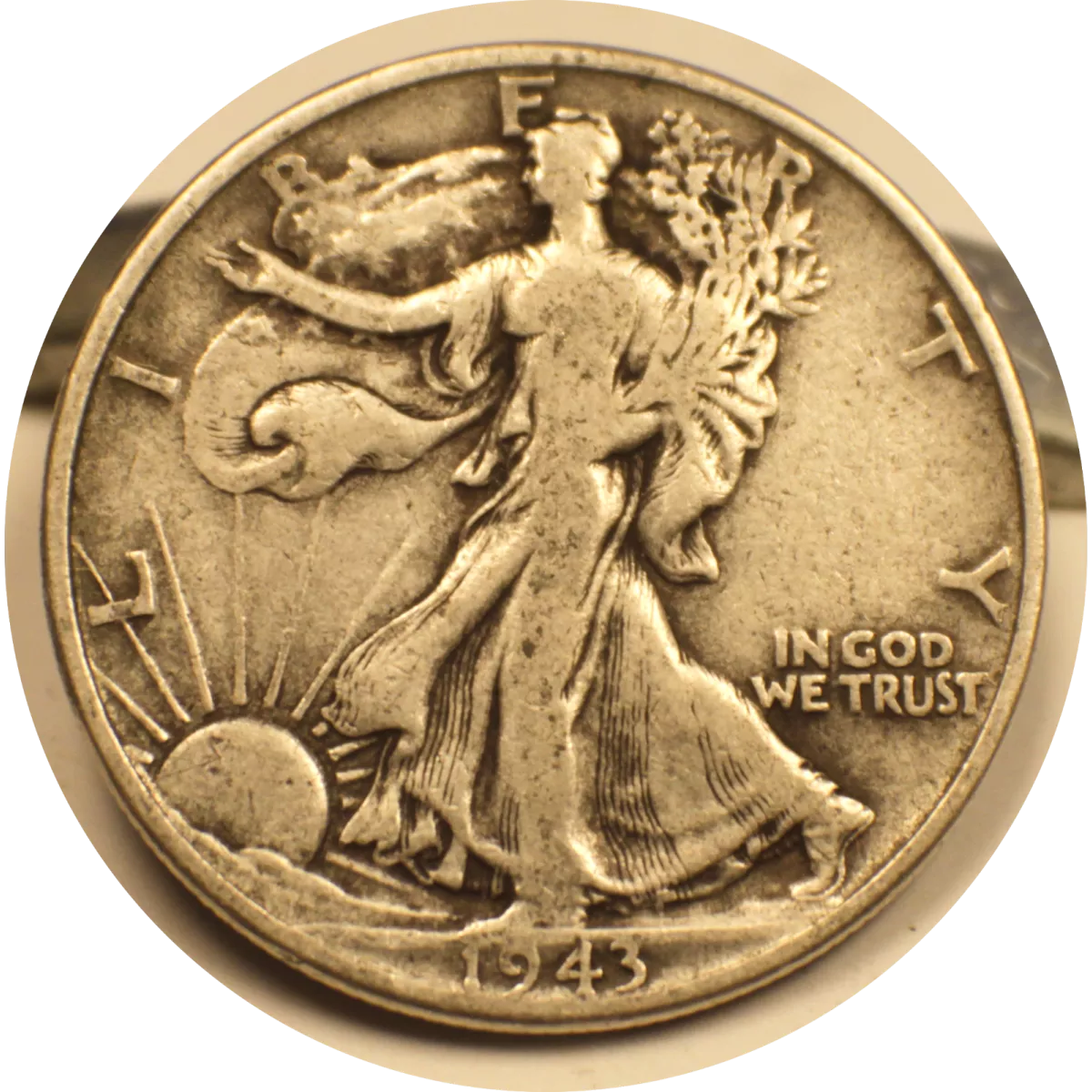 1943 Liberty Walking Half Dollar Silver Coin #005