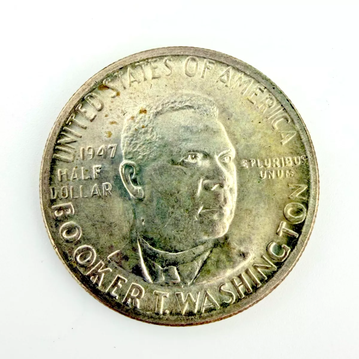 1947 Booker T. Washington Silver Half Dollar Commemorative VF+