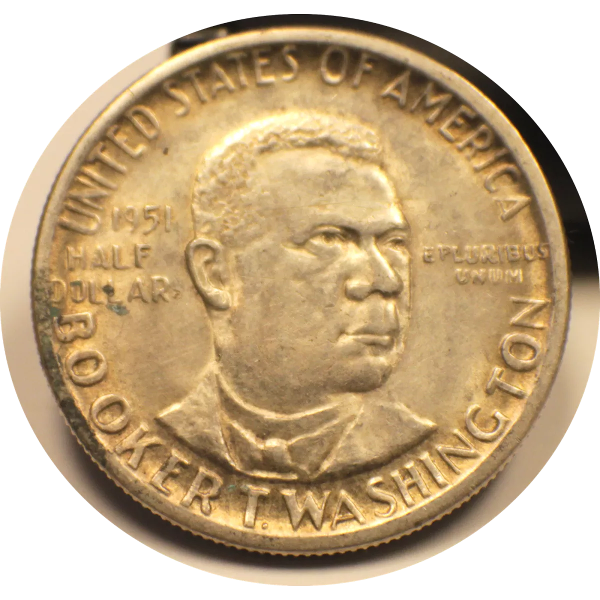 1951 Booker T Washington Silver Half Dollar Coin #008