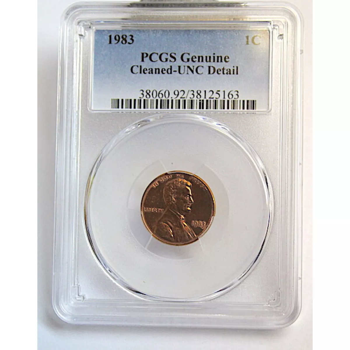 1983 PCGS LINCOLN MEMORIAL 1c