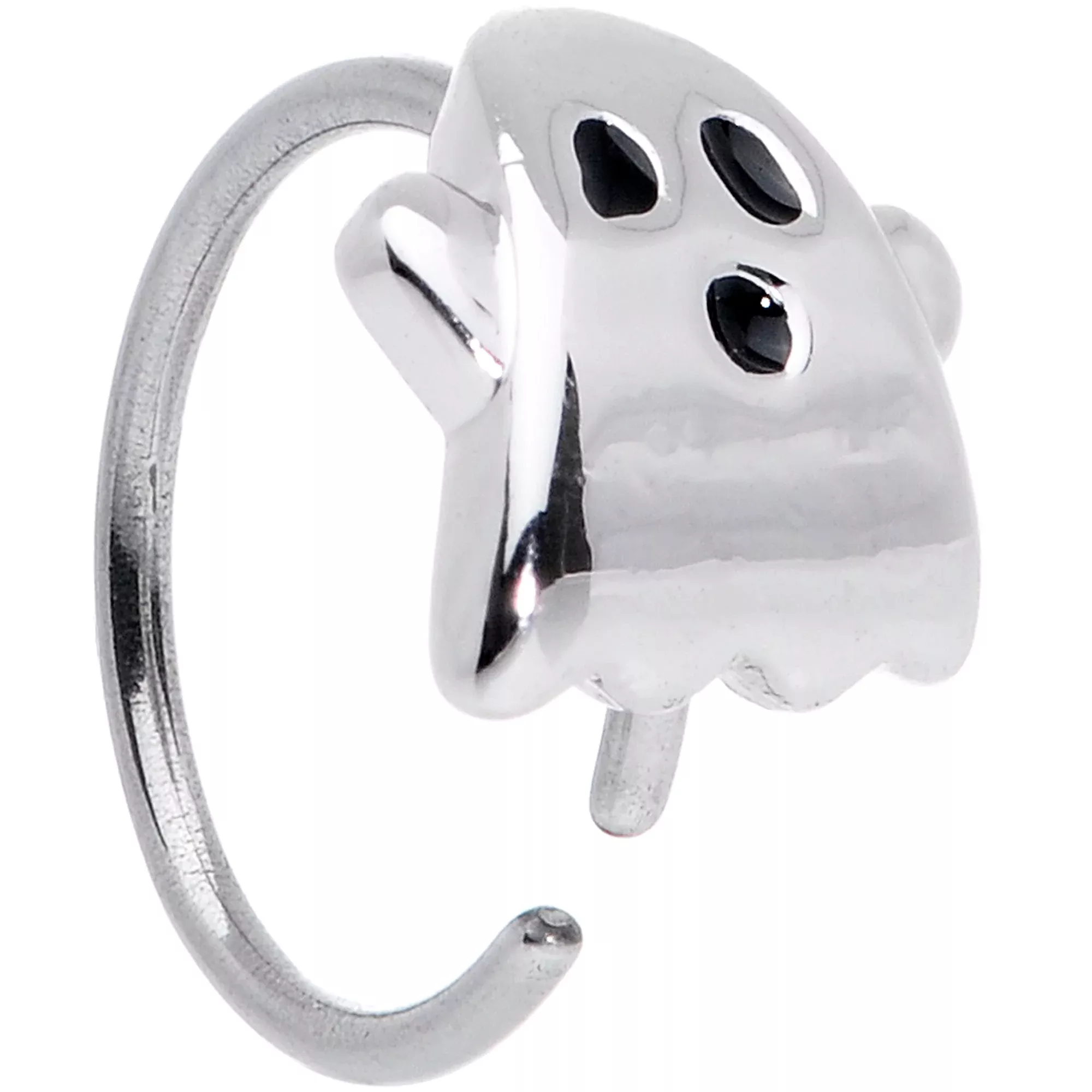 20G 5 /16 Scary Boo Ghost Halloween Nose Hoop