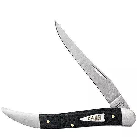 27819 MEDIUM TEXAS TOOTHPICK - SMOOTH BLACK MICARTA