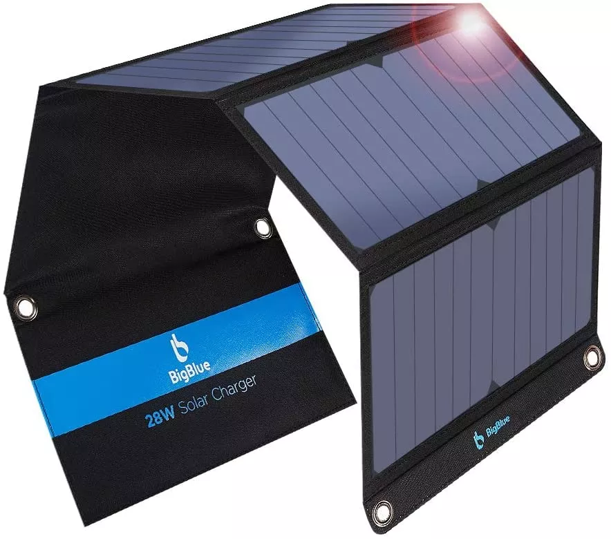 28W Solar Charger with 3 USB