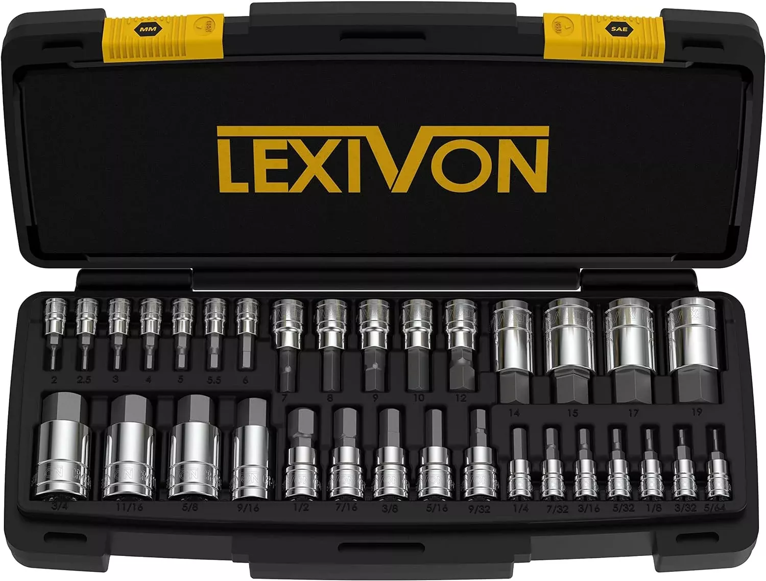 32-Piece Master HEX Bit Socket Set - Premium S2 Alloy Steel