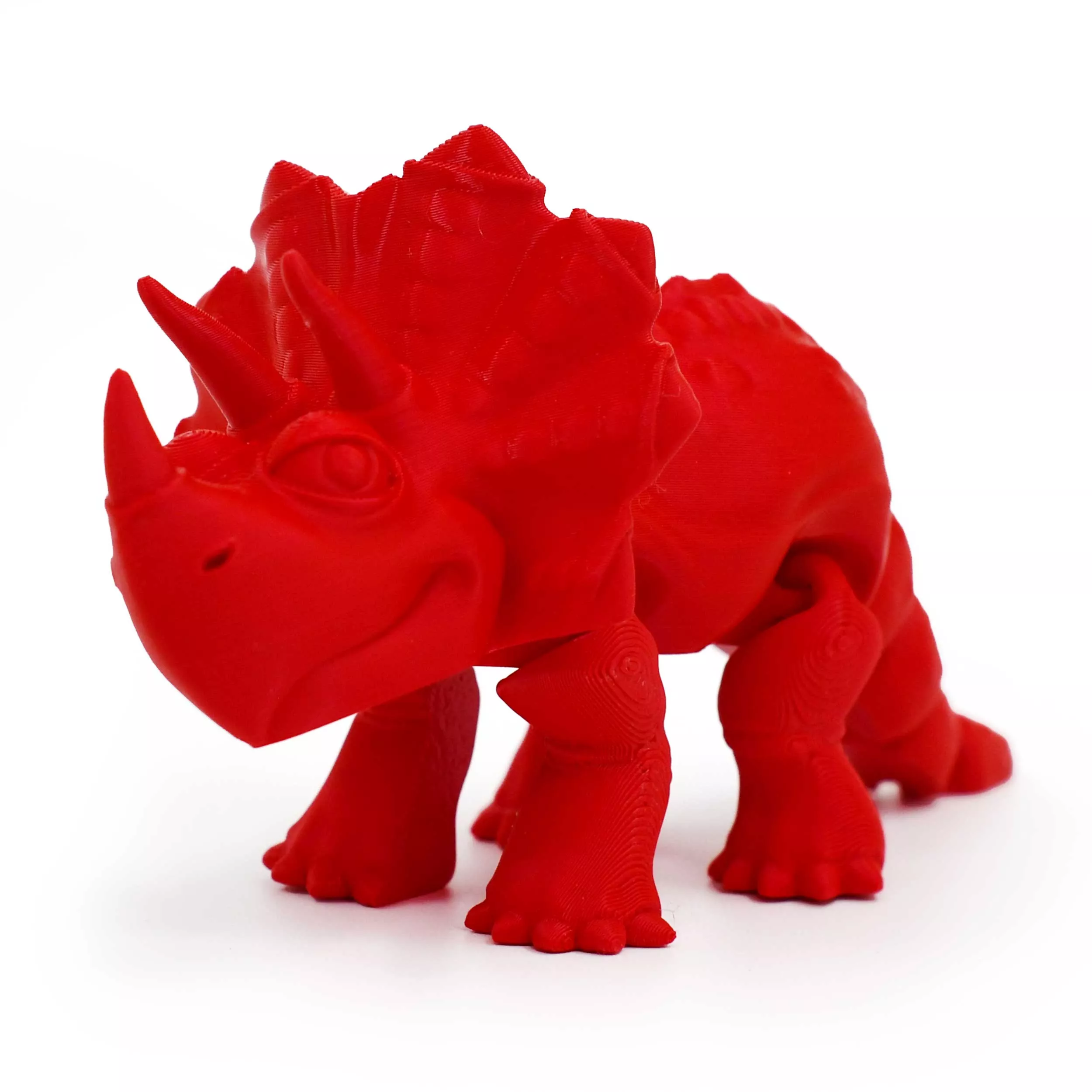 3D Printed Articulated Flexible Triceratops Dinosaur | Multiple Colors | Black Sheep Products LLC