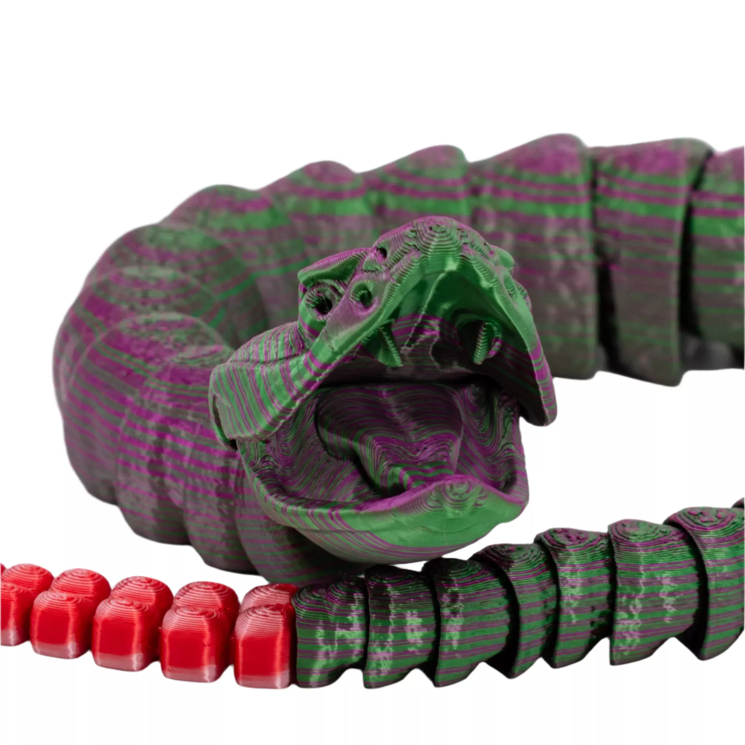 3D Printed Fidget Rattlesnake | Multiple Colors | Black Sheep Products LLC