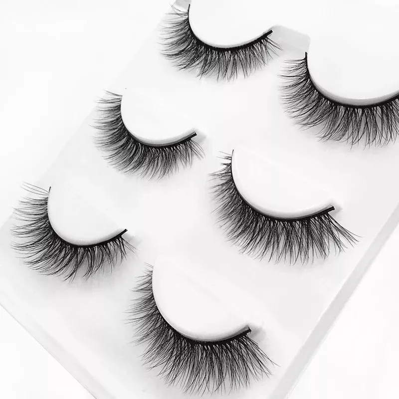 3D Silk Fiber Natural False Lashes Trio Set