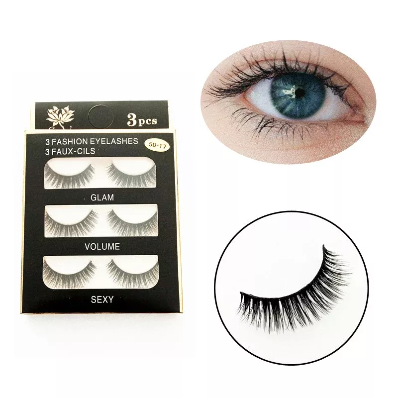 3D triple set of faux lashes