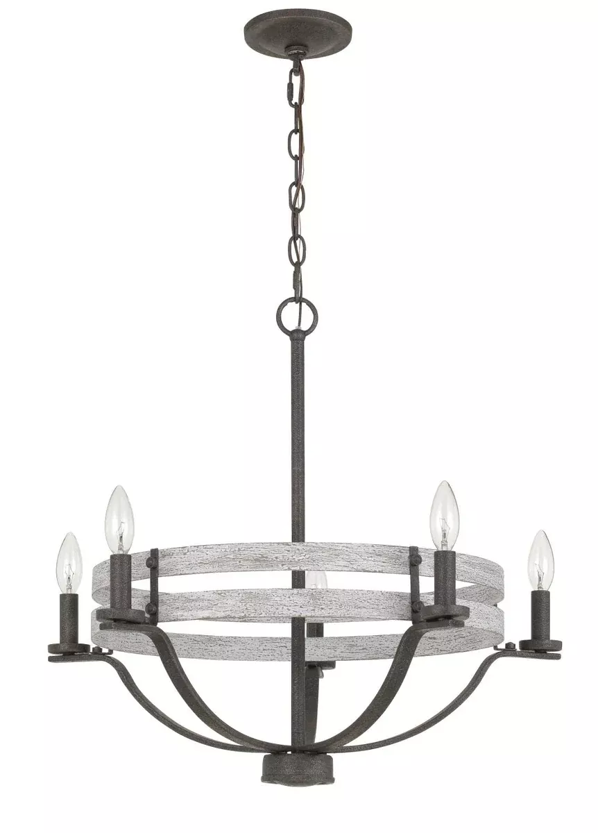 60W x 5 Brig Metal Chandelier