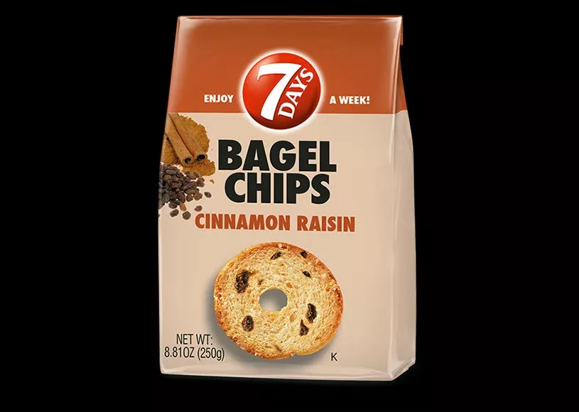 7 Days Bagel Chips Cinnamon Raisin