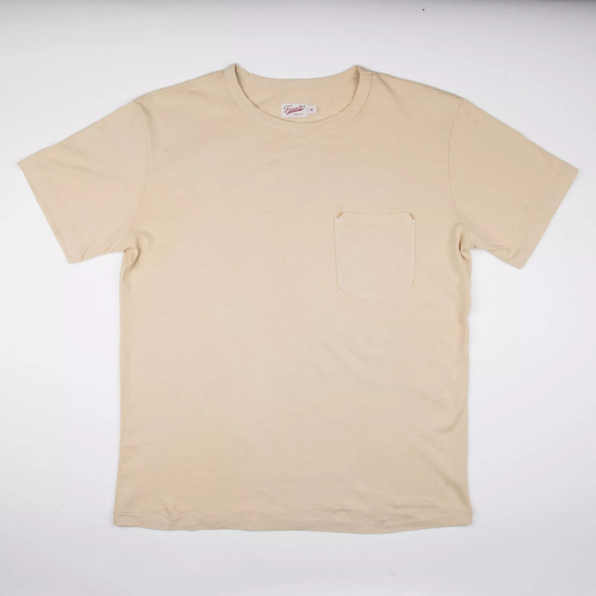 9 oz Pocket Tee | Cream | Freenote Cloth