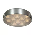AccessLighting Access Lighting 70080LEDD-BSL-ACR Meteor Dimmable LED Flush-Mount - Brushed Steel & White Acrylic