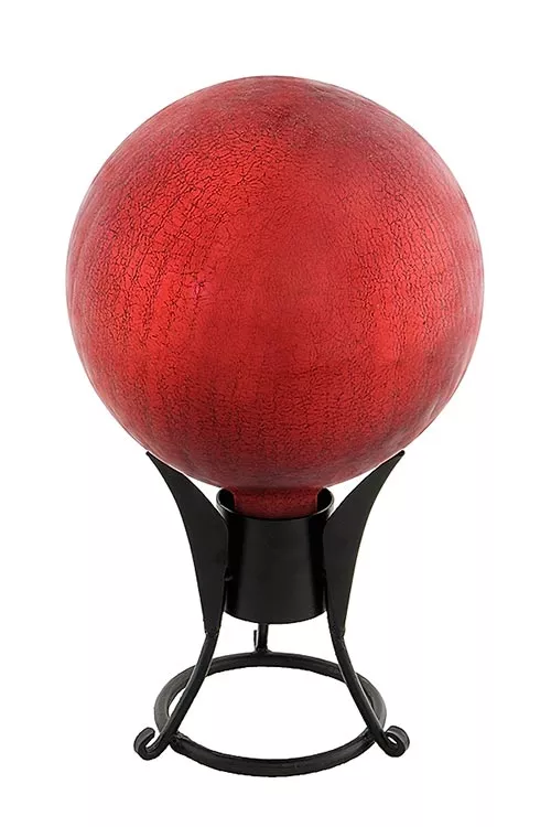Achla G6-RD-C Gazing Ball 6 in. Red Crackle