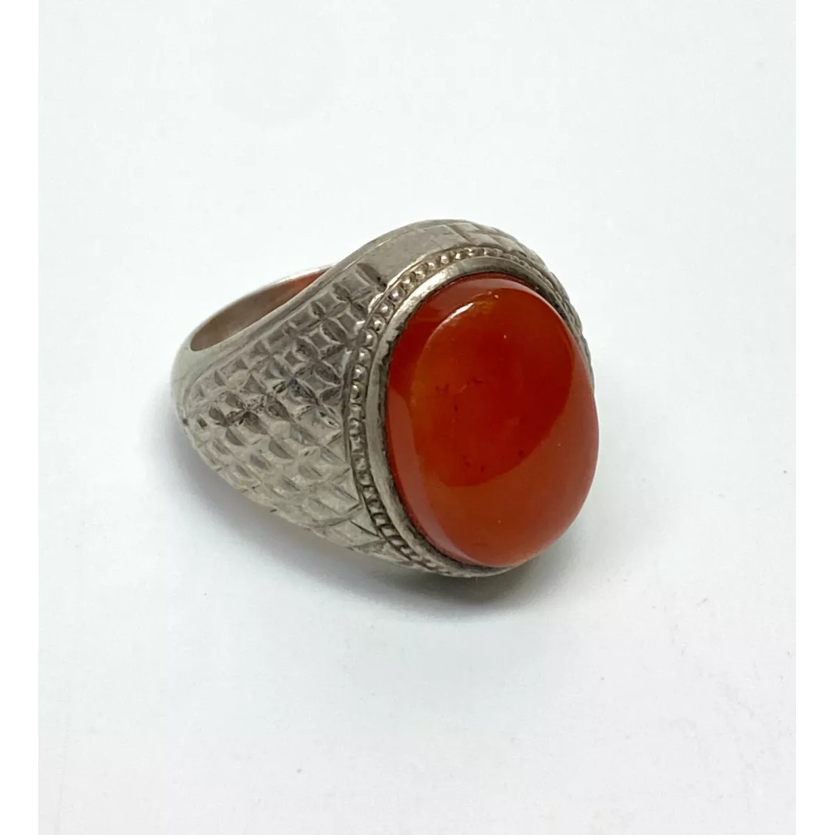 Agate Stone Sliver Ring - 9.5