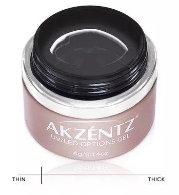 Akzentz Options Soak-Off Gel - Crystal Clear 4g Jar
