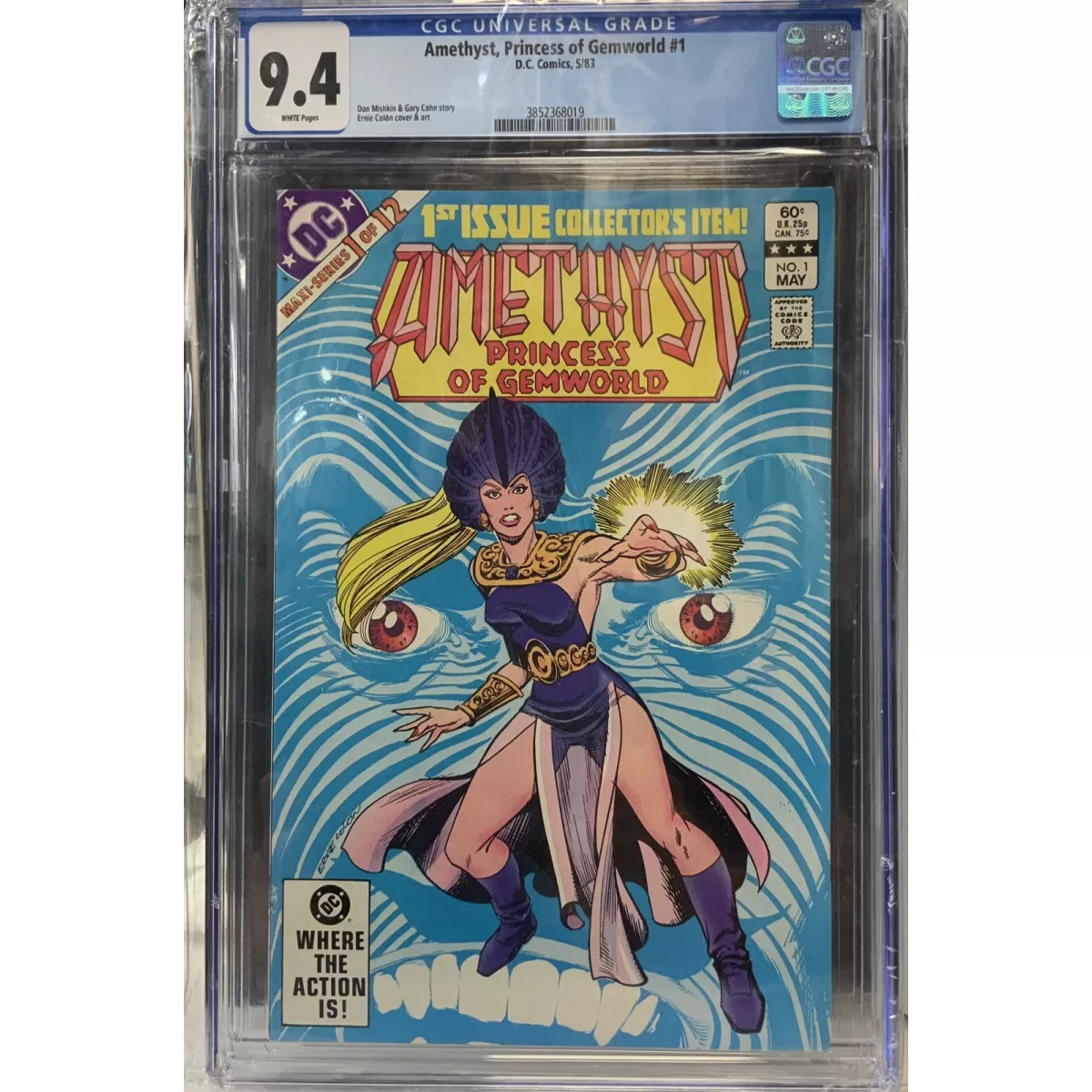 AMETHYST PRINCESS OF GEMWORLD 1 CGC 9.4 WHITE PAGES DC COMICS 1983