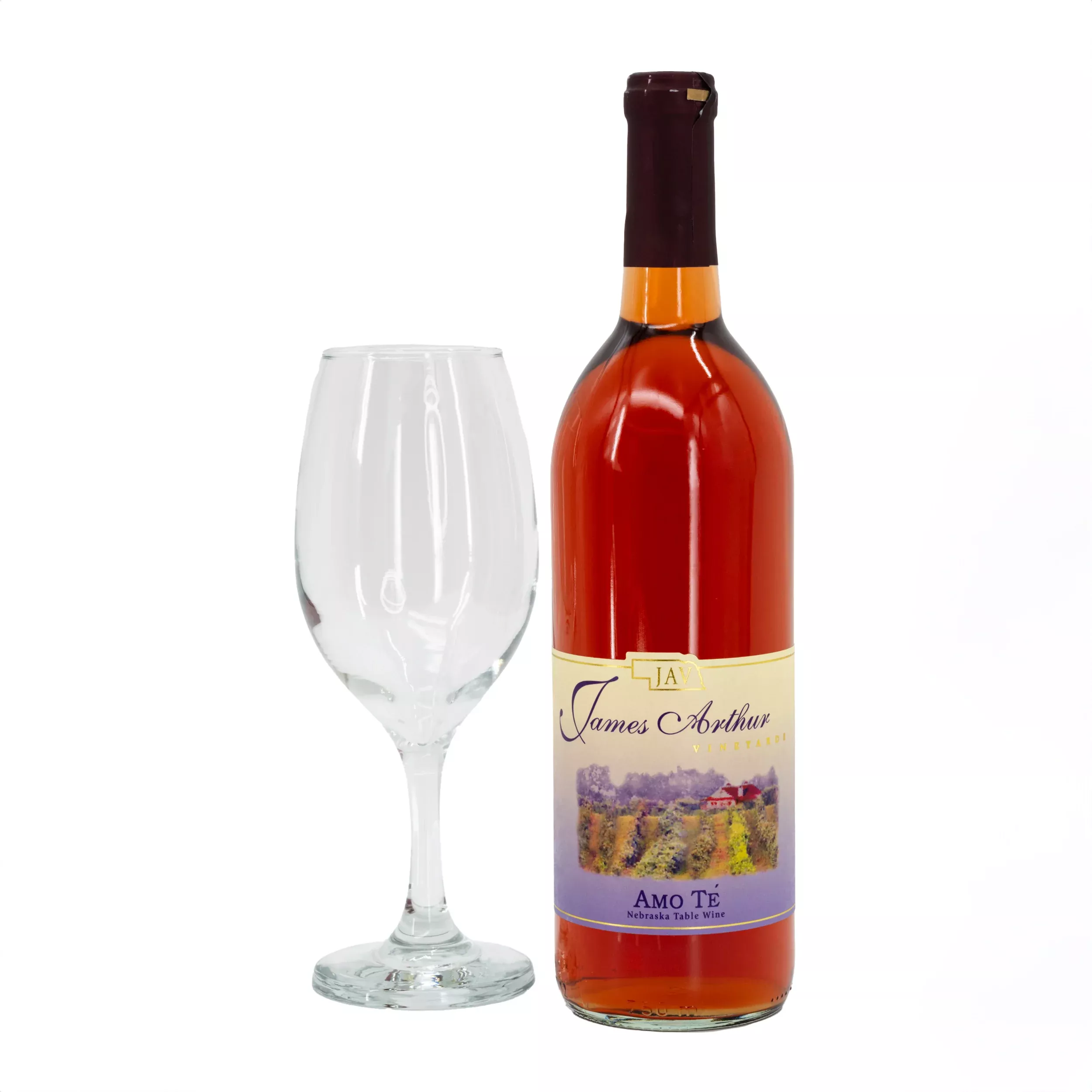 Amo Te' Blush Semi-Sweet Table Wine | James Arthur Vineyard