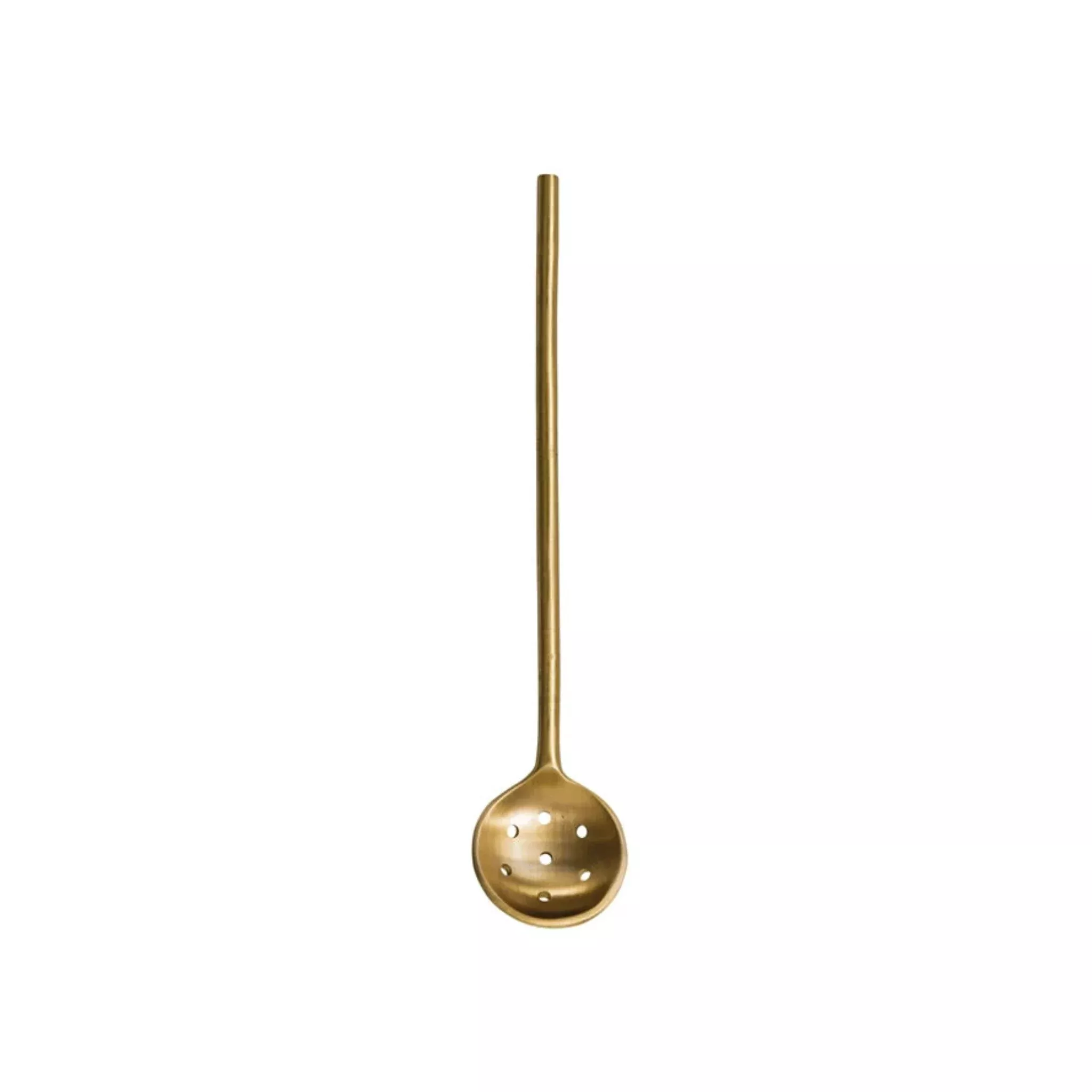 Antique Brass Olive Spoon
