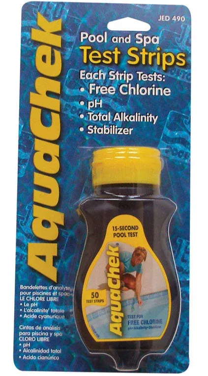 AquaChek Chlorine & pH Pool Water Test Strips - 50 pc.