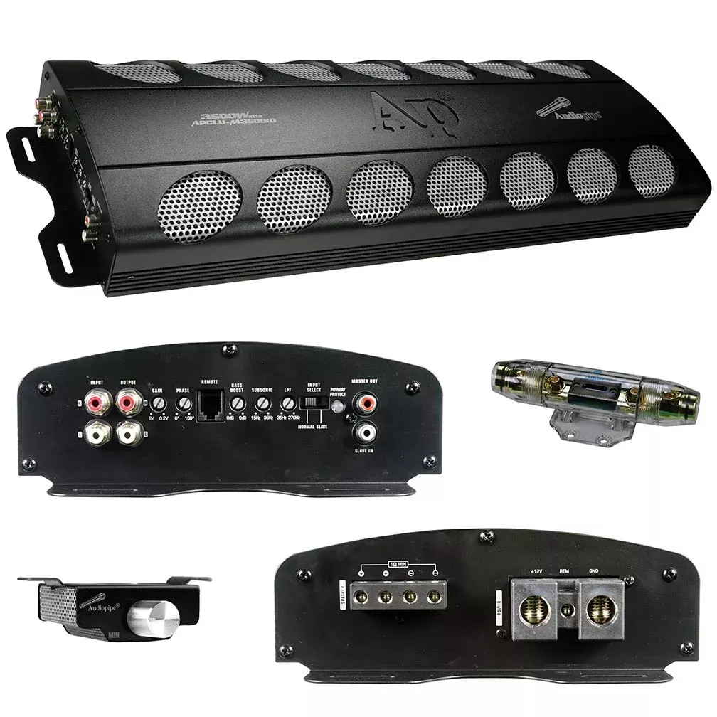 Audiopipe APCLUM35001D D Class Amp 3500 Watts RMS1 Ohm Stable