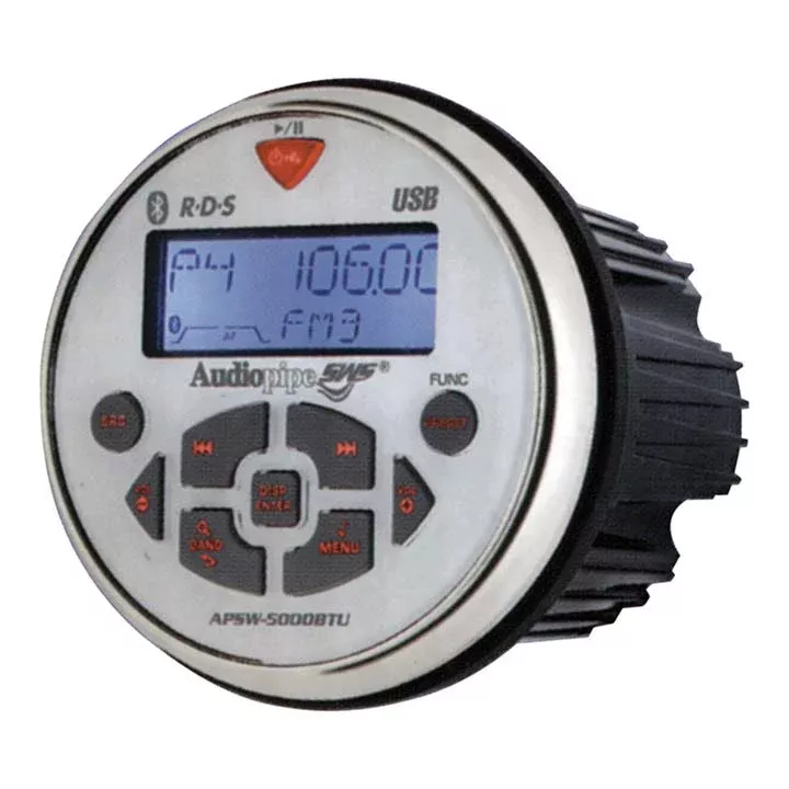 Audiopipe APSW5000BTU Marine AM/FM Player w/ Bluetooth smartphone connection