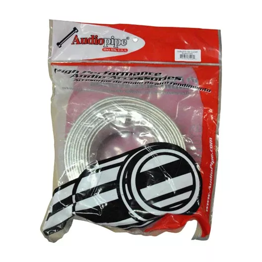 Audiopipe Speaker Wire 12-gauge 100 Foot Spool - Clear Insulation