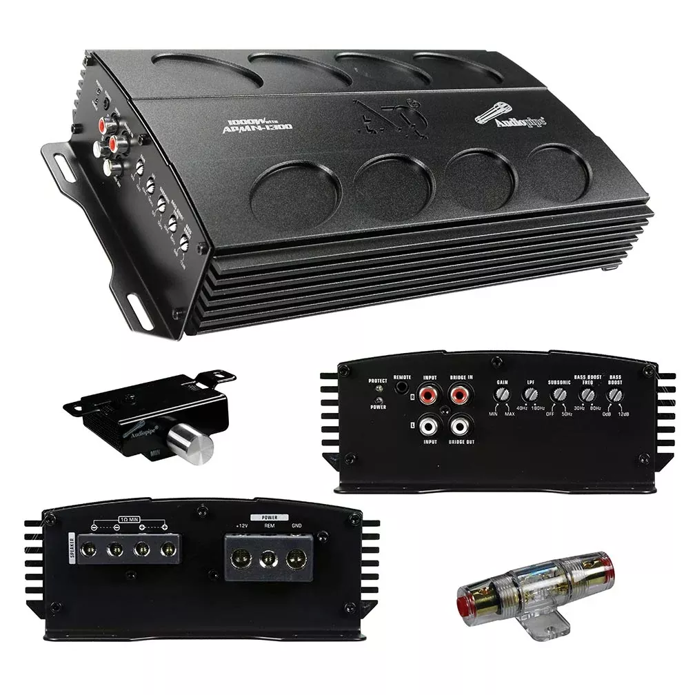 AudiopipeAPMN1300 1000 Watts RMS Mini Amplifier Class D Mono Block