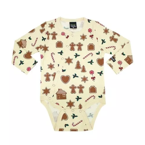 Baby Bodysuit in Gingerbread Oat