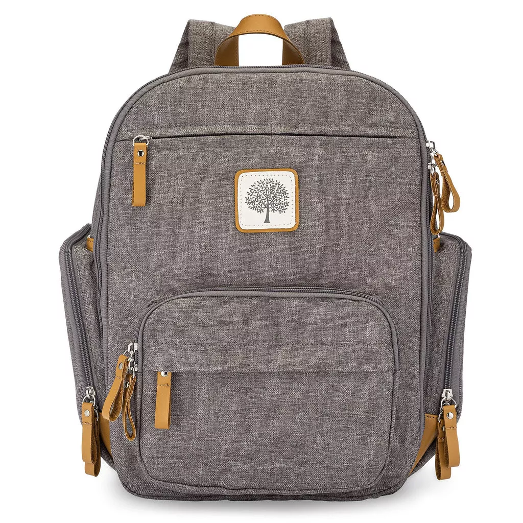 Baby Diaper Bag Backpack, Lightweight, Insulated Pockets (Gray)