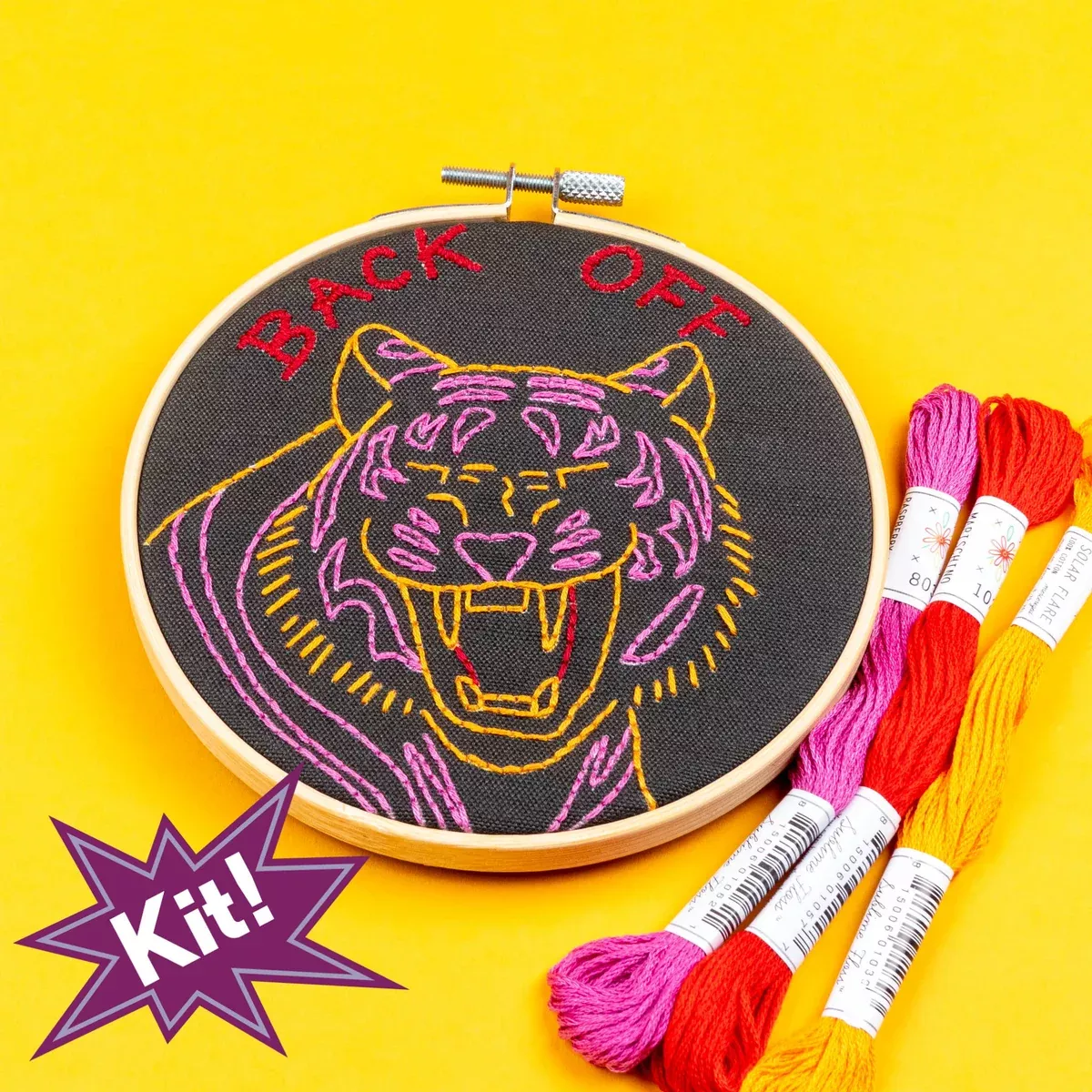 Back Off 5" Embroidery Kit