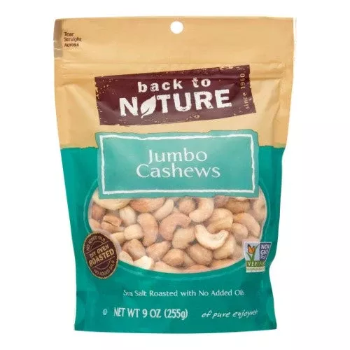 Back To Nature Sea Salt Roasted Jumbo Cashew
