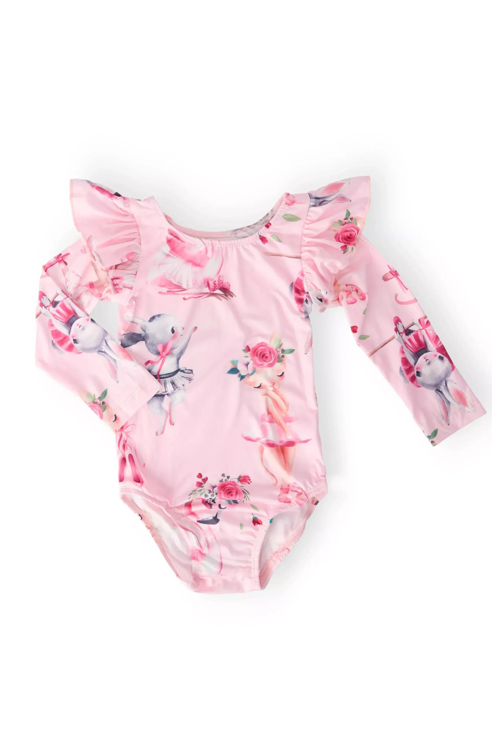 Ballet Beauties L /S Flutter Sleeve Leotard