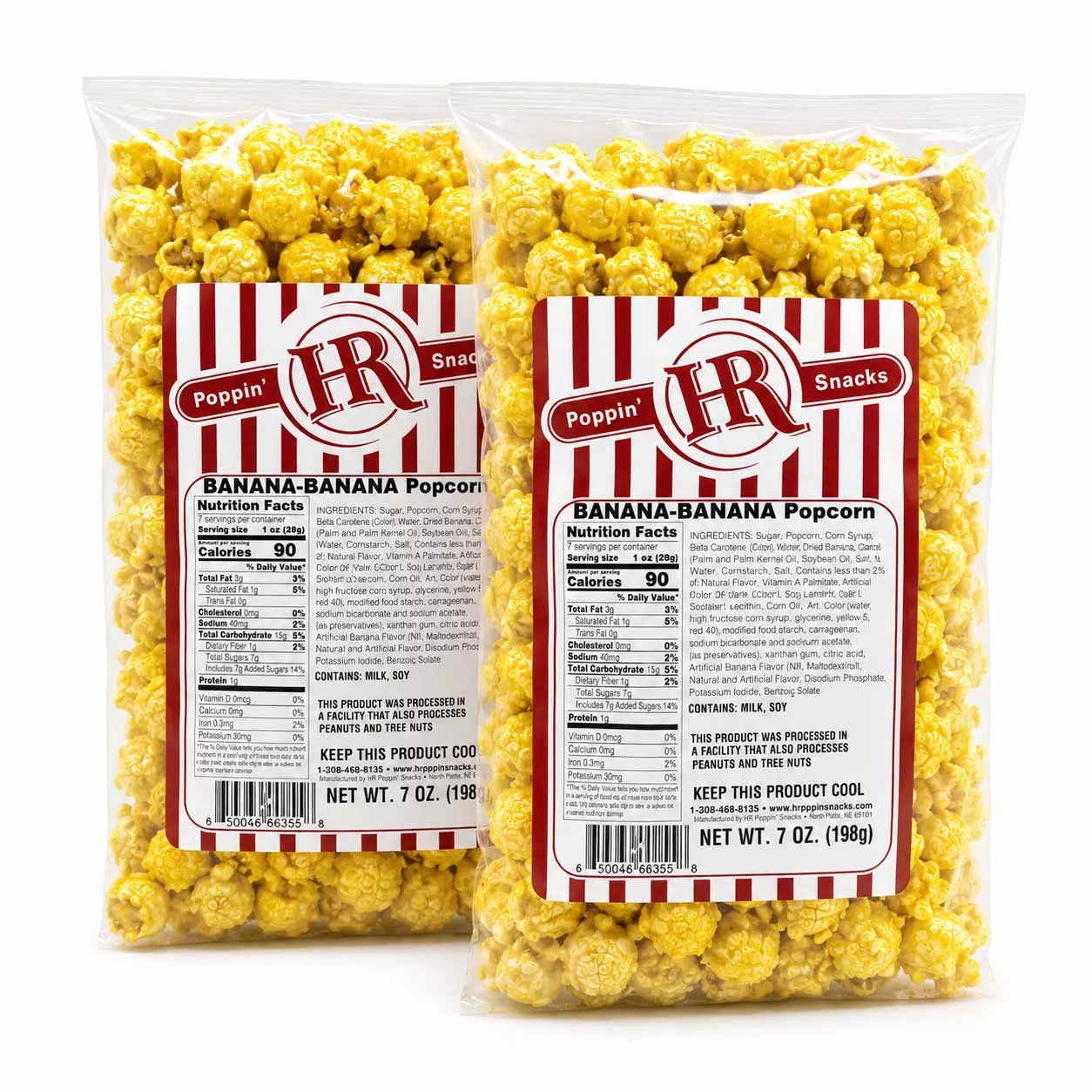 Banana Popcorn | Pack of 2 | 5 oz | HR Poppin' Snacks