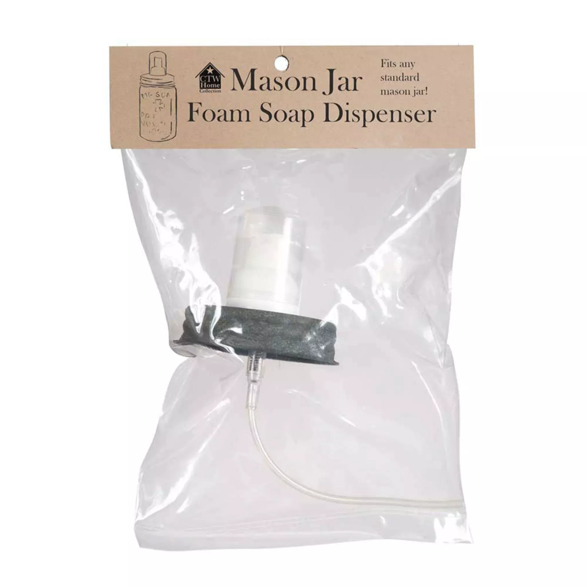 Barn Roof Foaming Soap Mason Jar Pump Lid