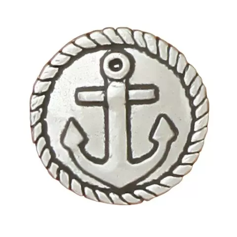 Basic Spirit Ocean-Themed Pewter Cabinet Knobs - 1.25"