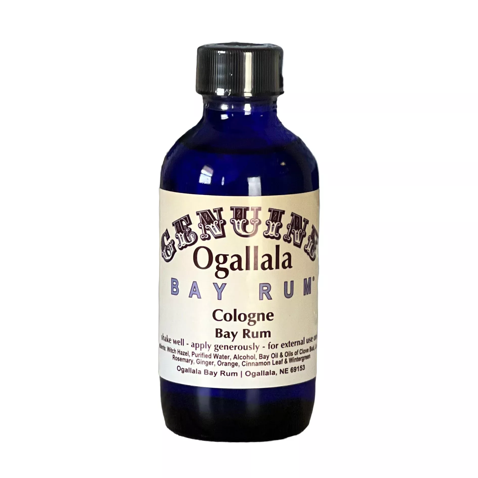 Bay Rum Scented Cologne | Multiple Sizes | Ogallala Bay Rum