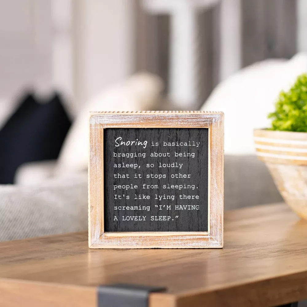 Bedtime Humor Reversible Sign