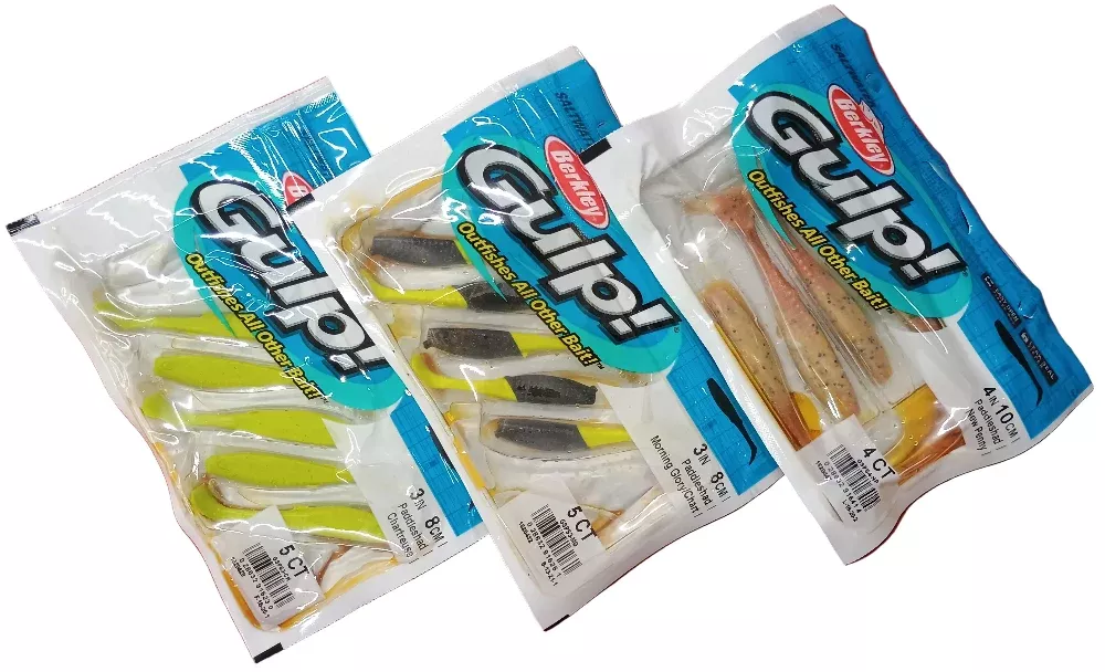 Berkley Gulp! Scented Paddle Shad Soft Bait - 3" & 4"